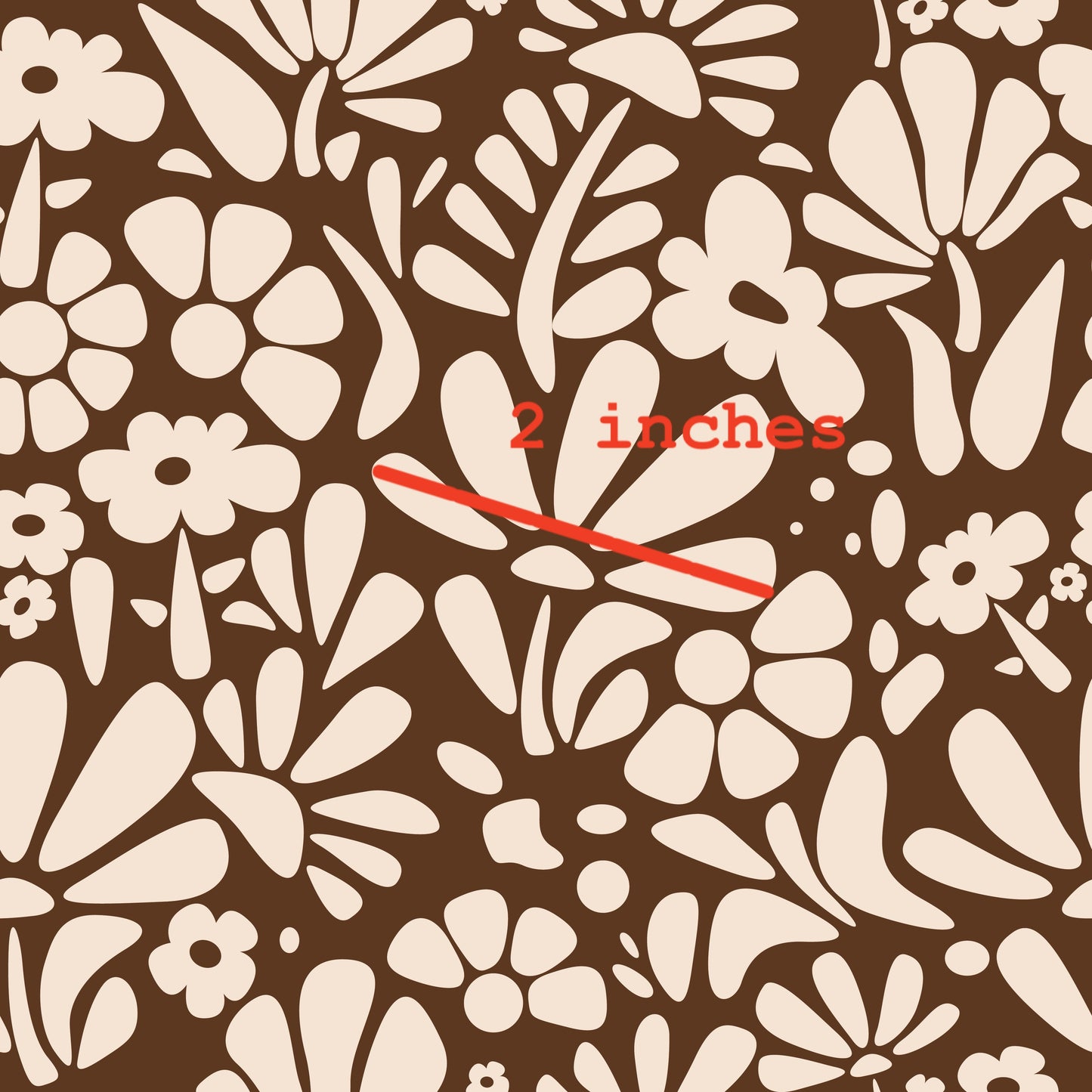 Abstract Brown Flowers l Pre-Order