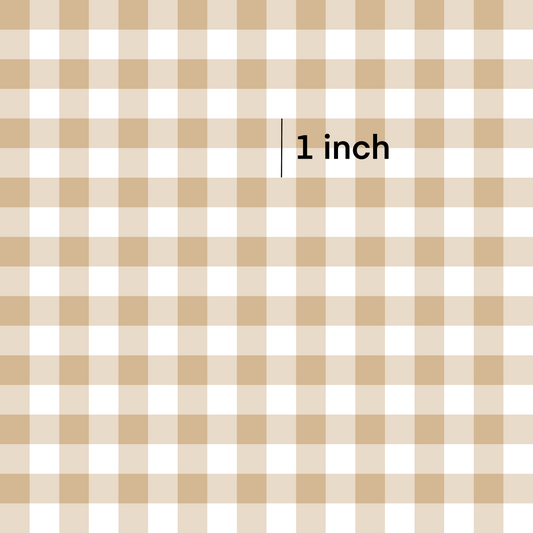 Beige Gingham l Pre-Order