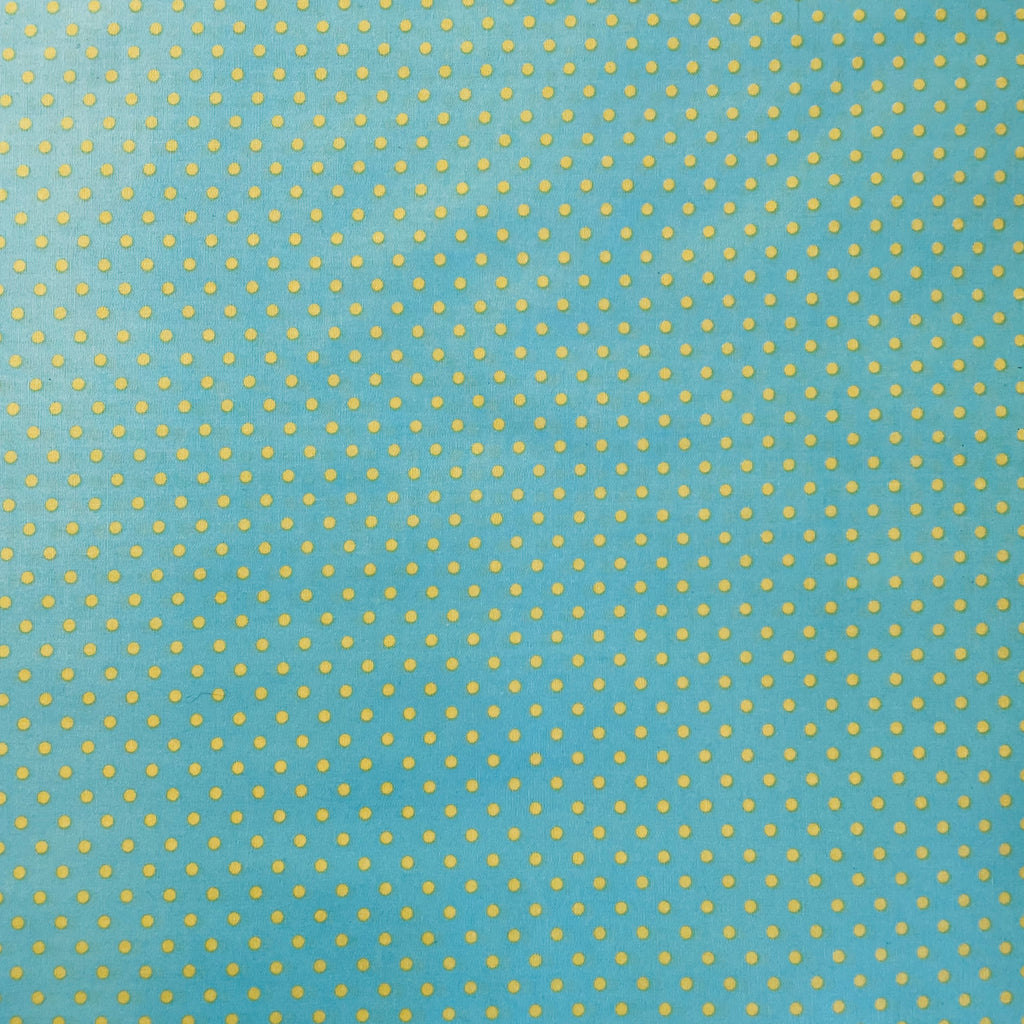 Mint With Yellow small dots