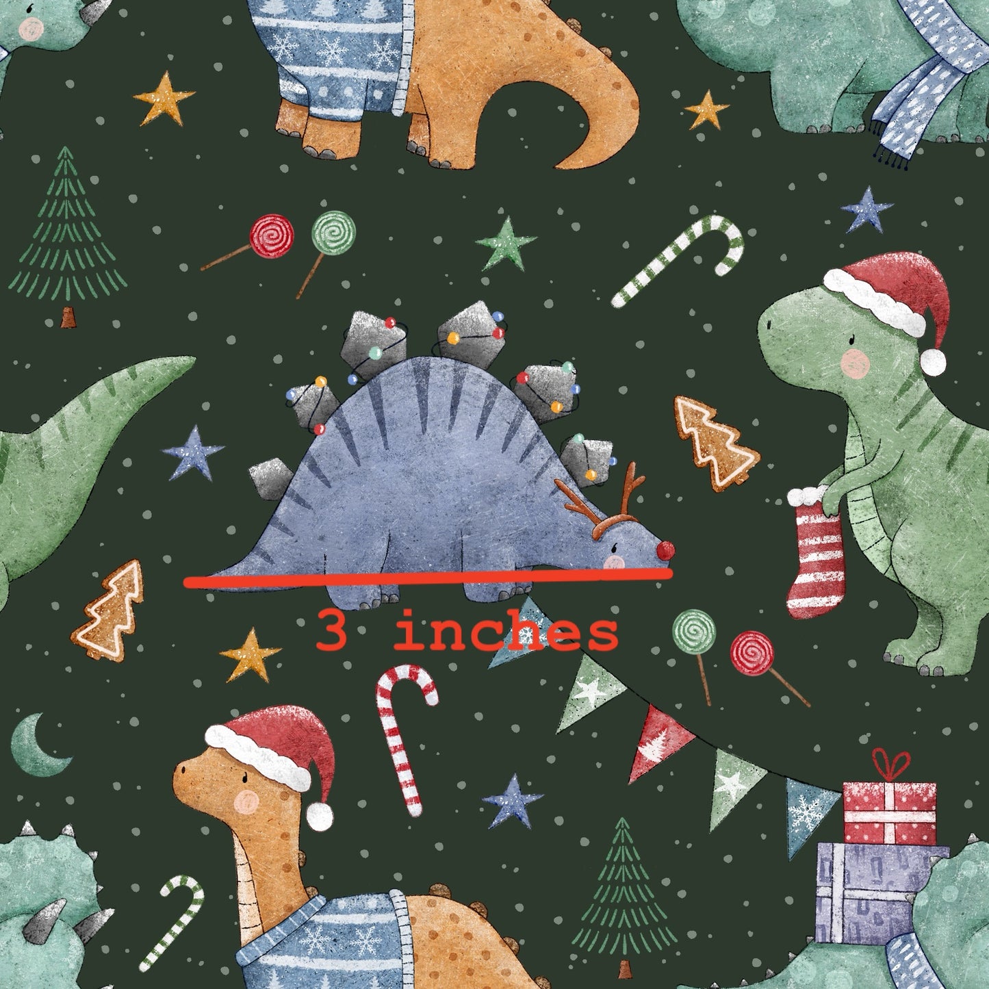 Dino Christmas - Green l Pre-Order