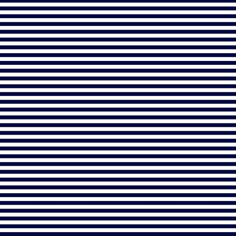 Navy 3mm stripe Woven - Retail