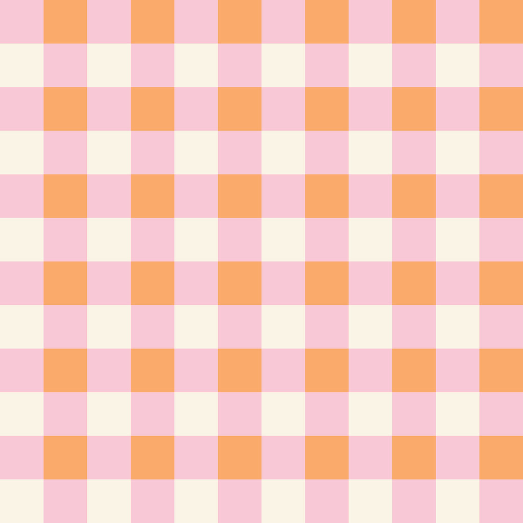 Pink And Orange Gingham - Pre Order 22nd to 29th August CLOSED
