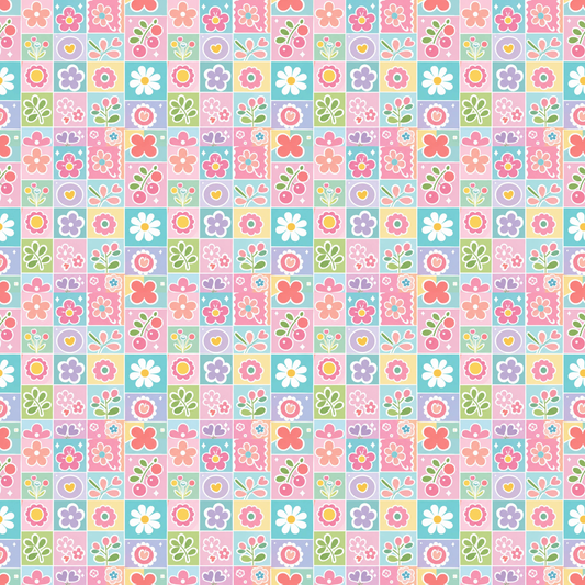 Retro Pastel Patchwork l Pre-Order