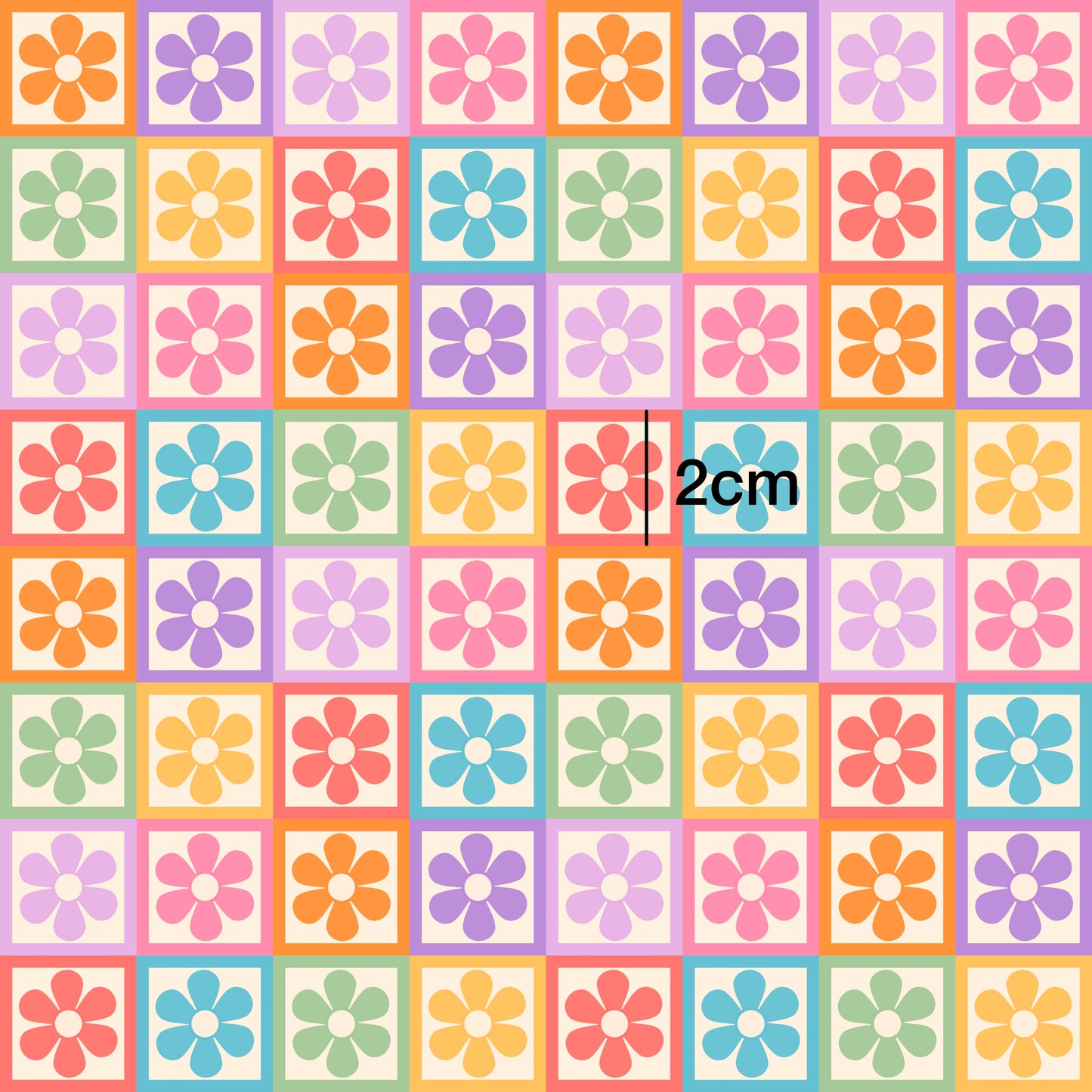 Retro Rainbow Check l Birthday Week