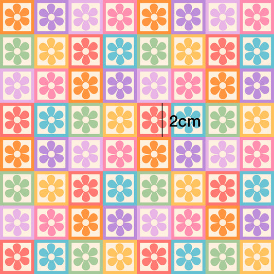 Retro Rainbow Check l Birthday Week