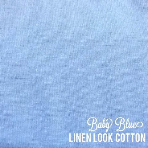 Baby Blue - Linen Look Cotton