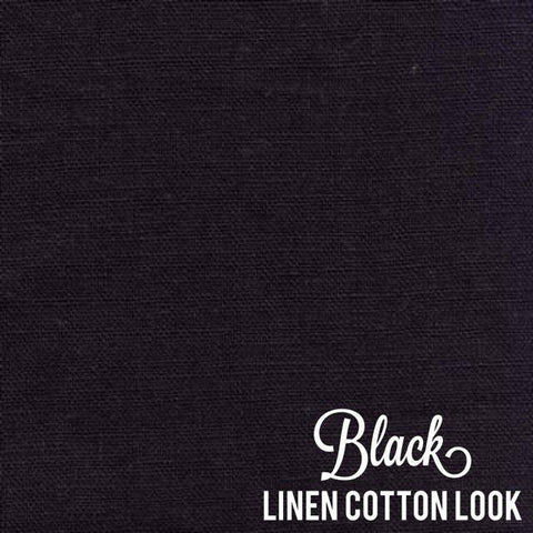 Black - Linen Look Cotton