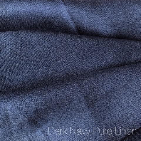 Navy - Pure Linen