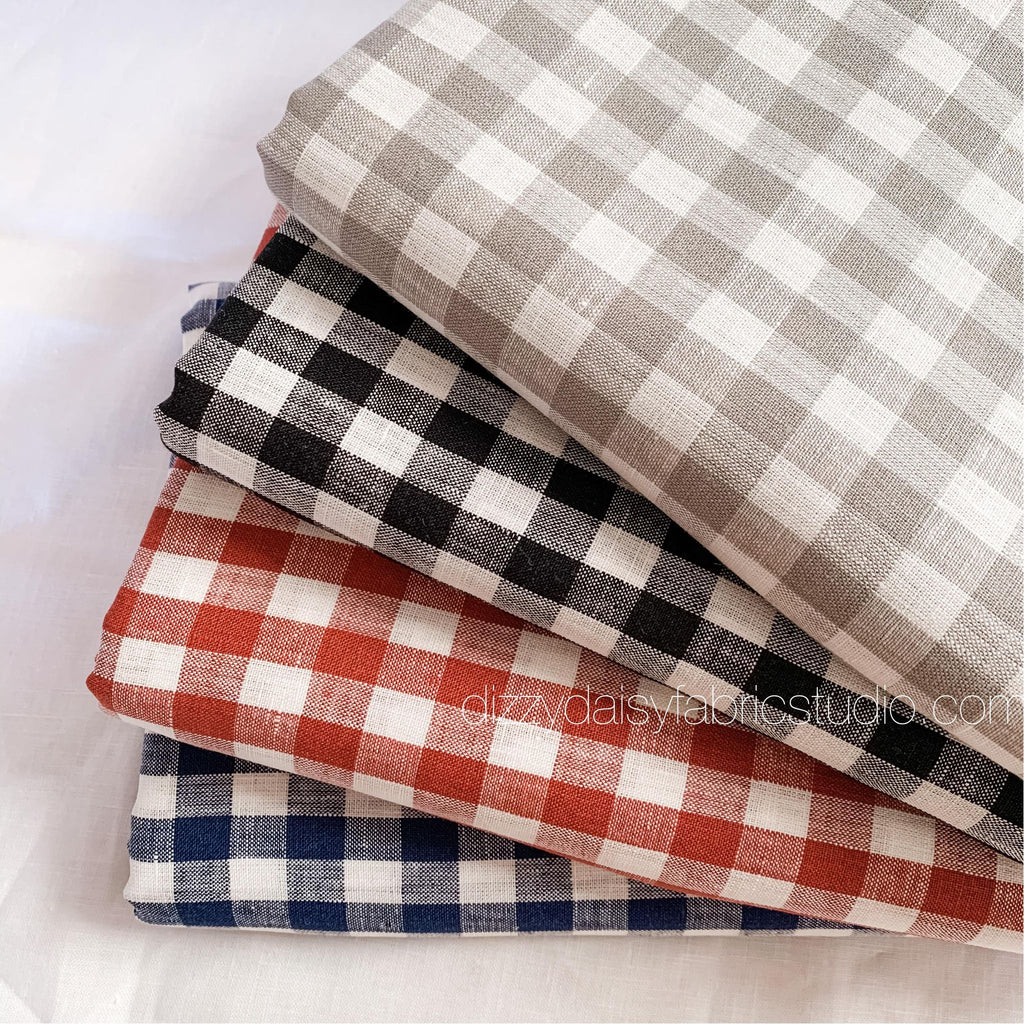 Pure Linen - Small Gingham