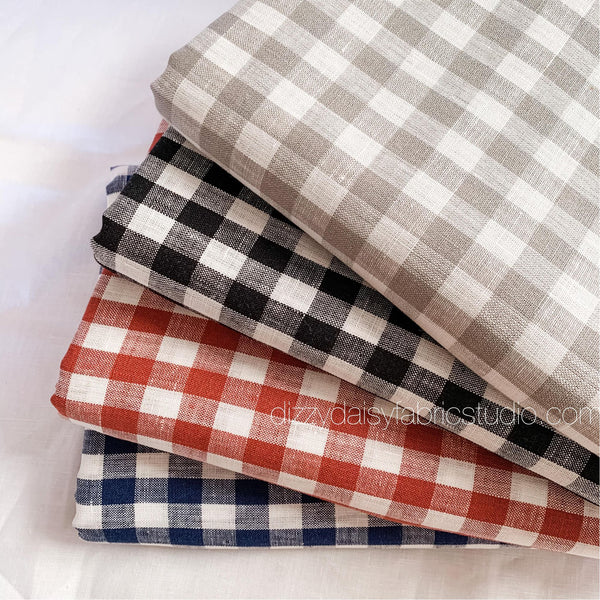 Pure Linen - Small Gingham