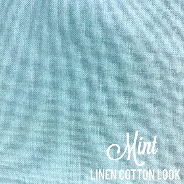 Mint - Linen Look Cotton