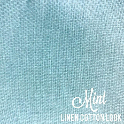 Mint - Linen Look Cotton