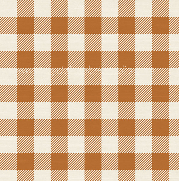 Rust Gingham Knit - Retail