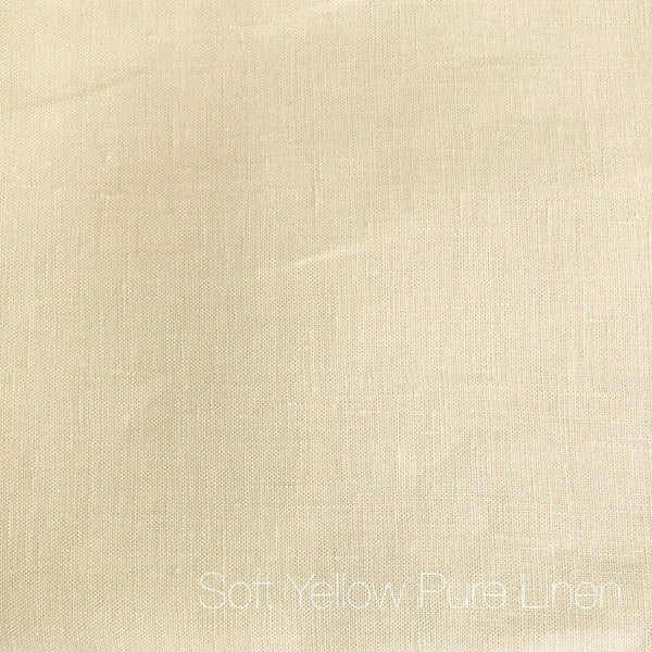 Soft Yellow - Pure Linen (new batch, maybe different to the last batch)