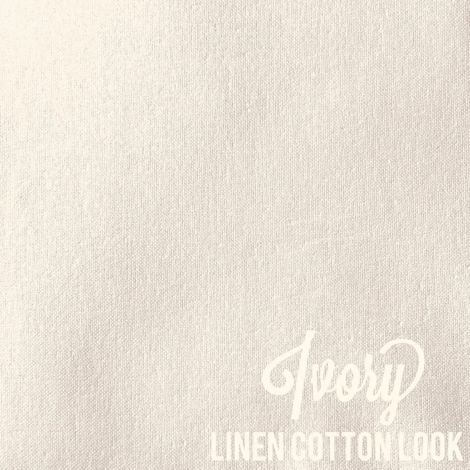 Cream - Linen Look Cotton