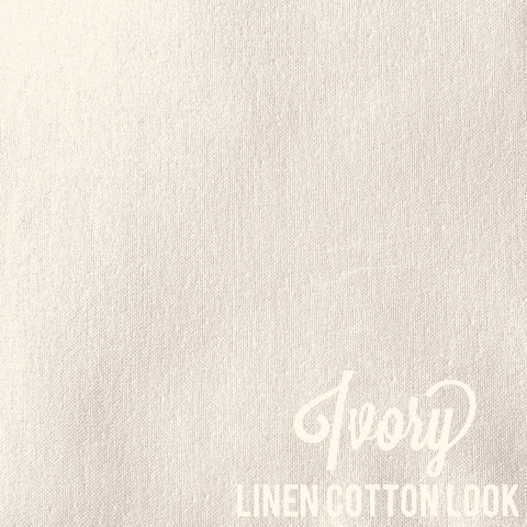 Cream - Linen Look Cotton